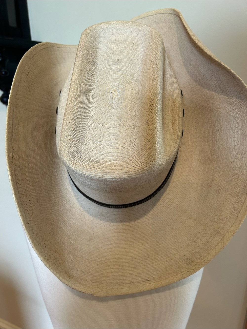 Natural Straw Cowboy Hat with Black Band